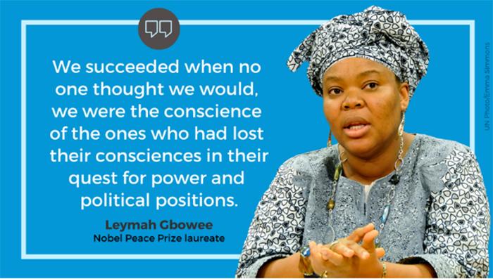 Ein Zitat von Leymah Gbowee