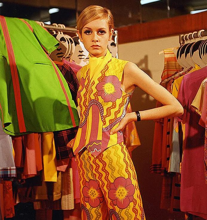 Das britische Model Twiggy